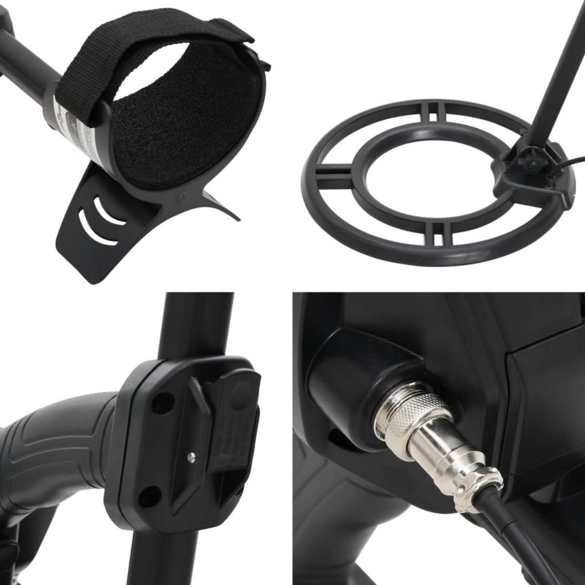 VIDAXL Detecteur metaux reglage automatique profondeur recherche 18 cm