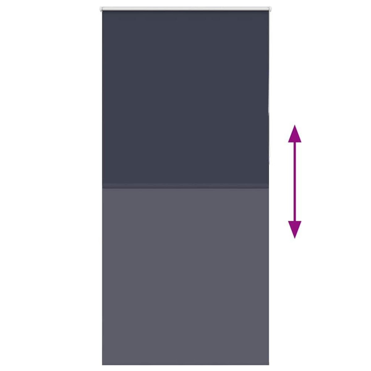 VIDAXL Store enrouleur occultant largeur du tissu 85,7 cm polyester