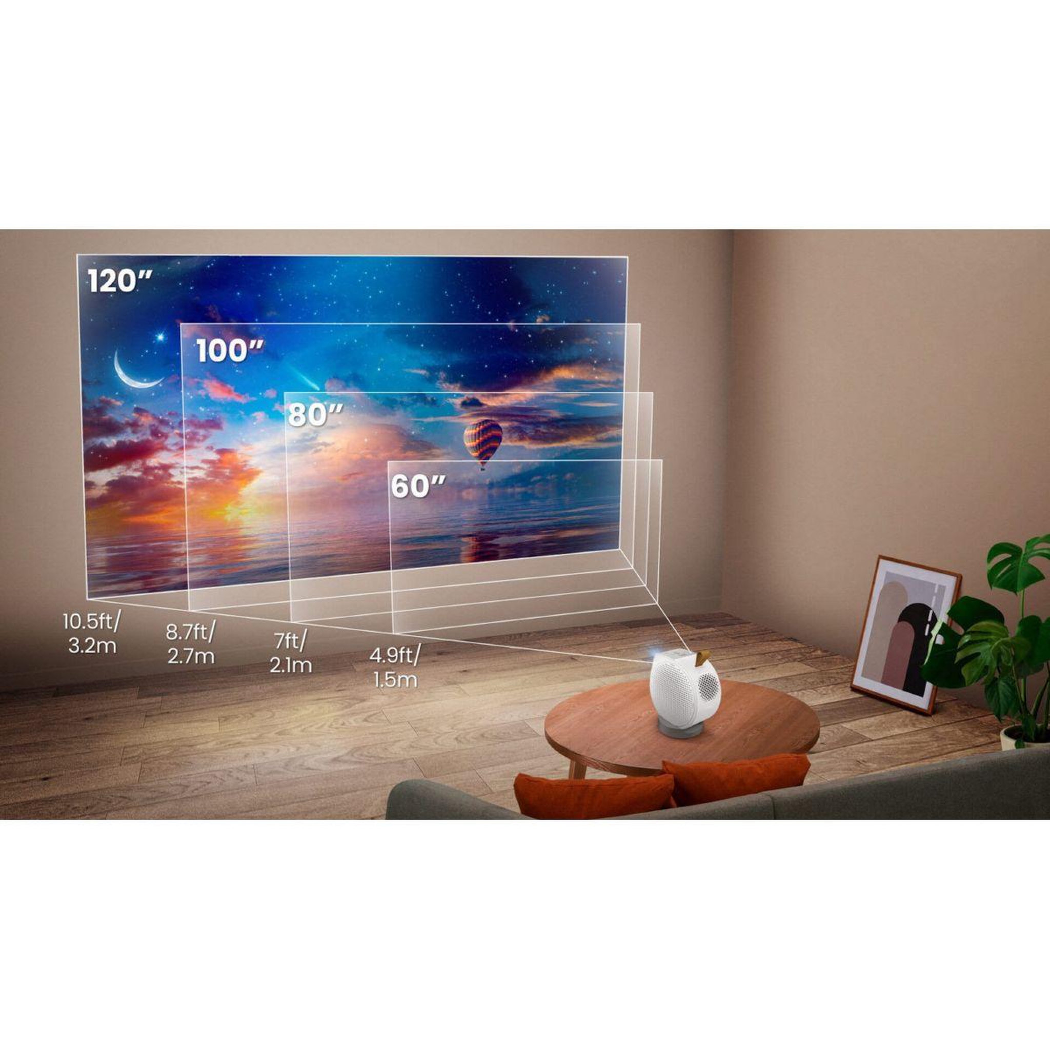 Voir la diapositive 4 : Benq Vidéoprojecteur portable gv50 lazer
