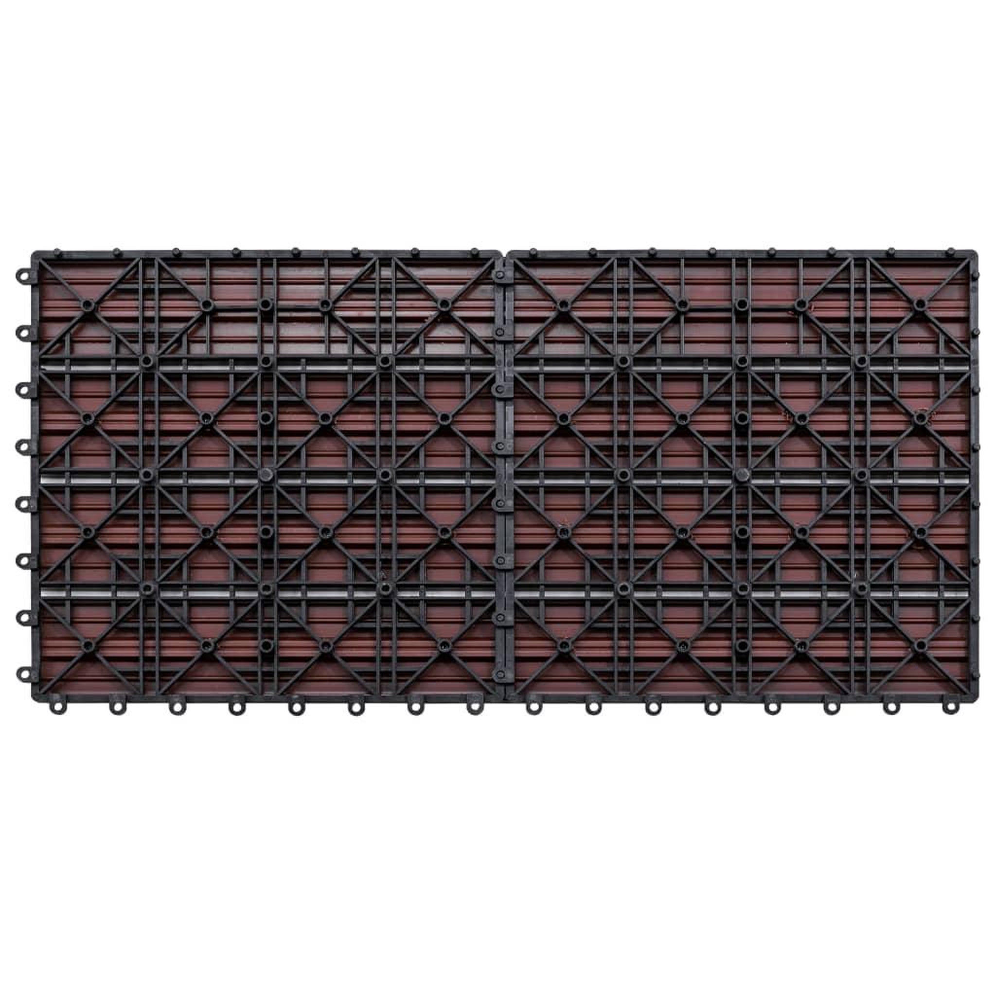 Voir la diapositive 5 : VIDAXL Dalles WPC 60x30 cm 6 pcs 1m^2 Marron