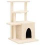 Voir la diapositive 2 : VIDAXL Arbre a chat avec griffoirs en sisal creme 83,5 cm