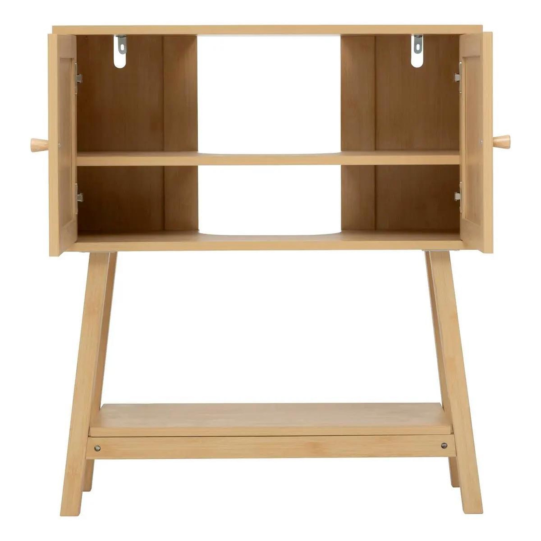 Voir la diapositive 3 : FIVE Meuble sous lavabo  cane  80cm naturel