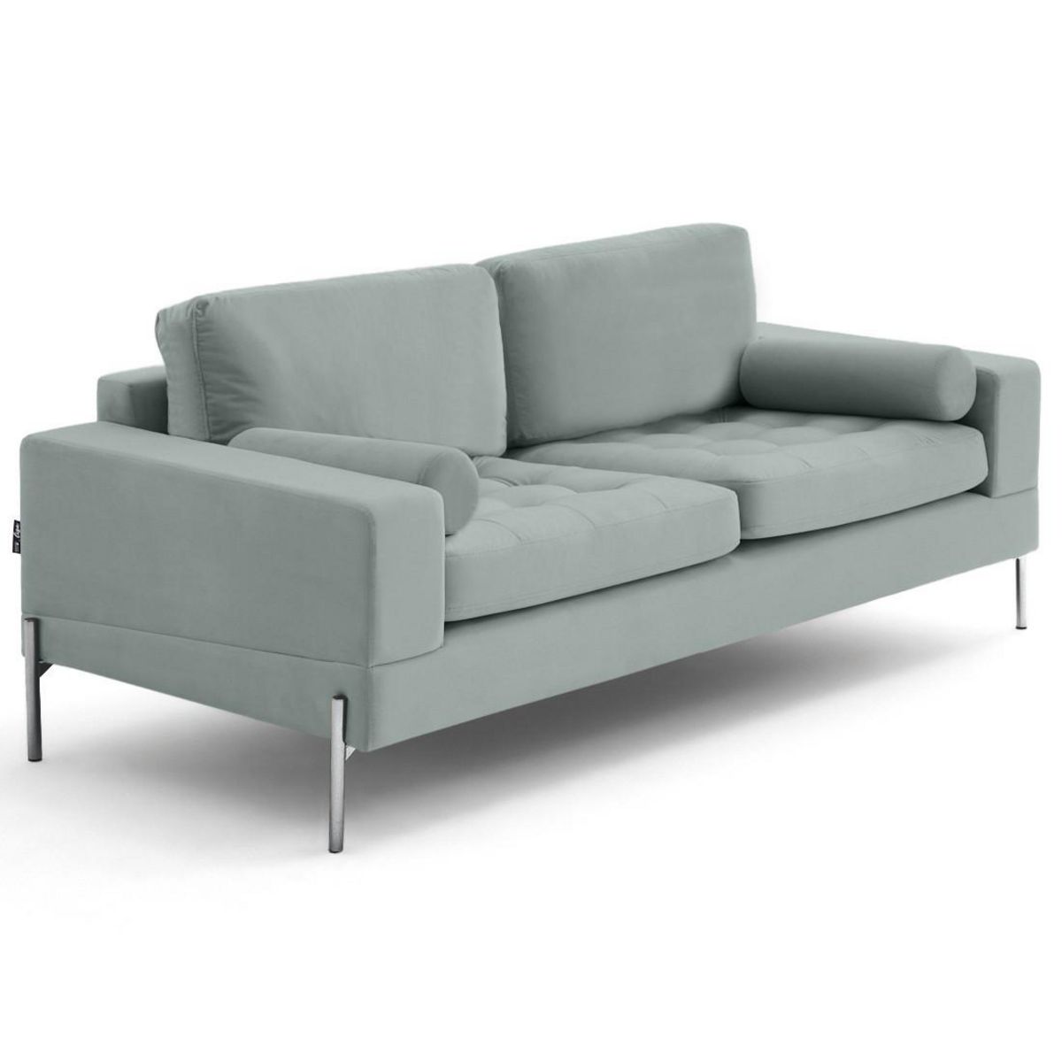 LISA DESIGN Isaure - canapé droit 3 places en velours