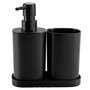 Voir la diapositive 1 : Paris Prix Set de 3 Accessoires Salle de Bain  Vita  19cm Noir