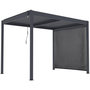 Voir la diapositive 1 : Habitat et Jardin Pergola bioclimatique avec led et store en aluminium  Windsor premium  - 3 x 4 m - Gris