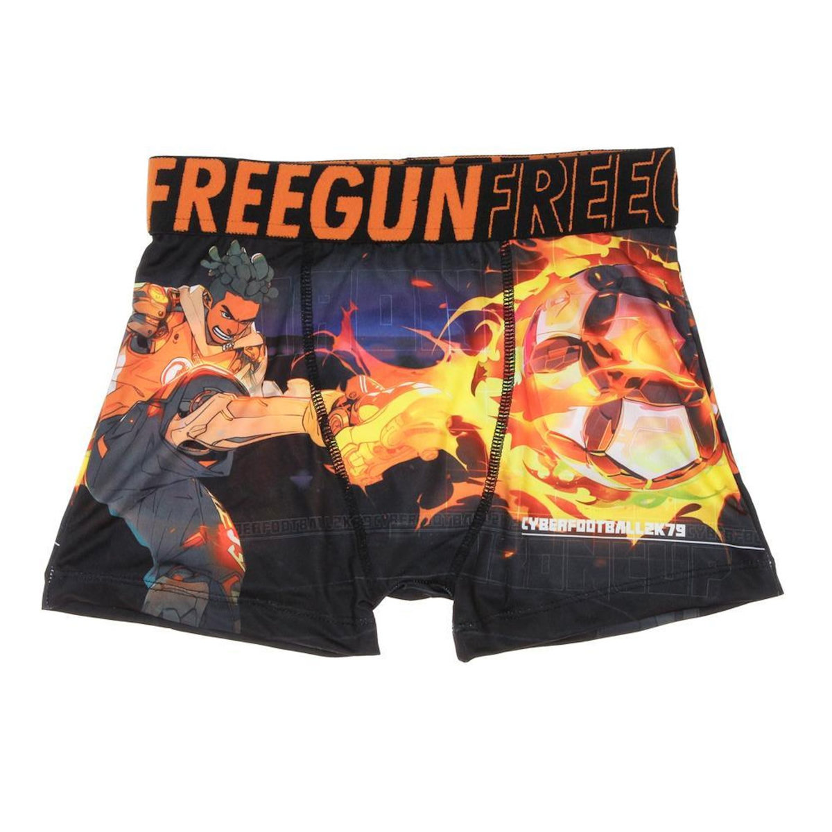FREEGUN Boxer /Orange à Imprimés Garçon Freegun NIN