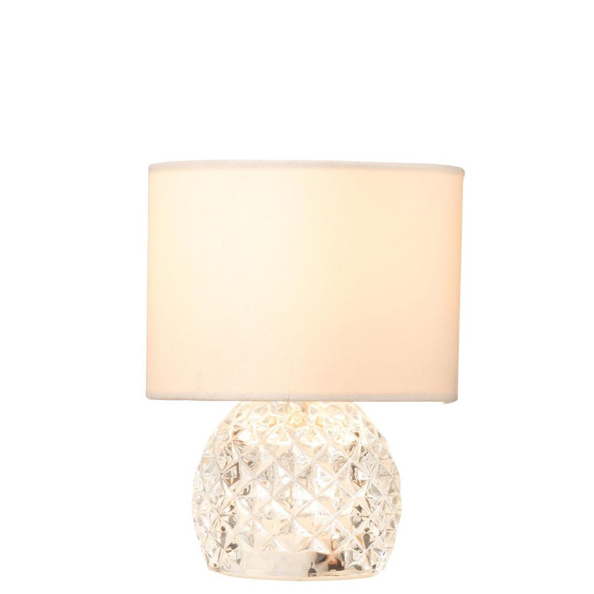 Voir la diapositive 2 : J-LINE Lampe à poser en verre  led  23cm transparent