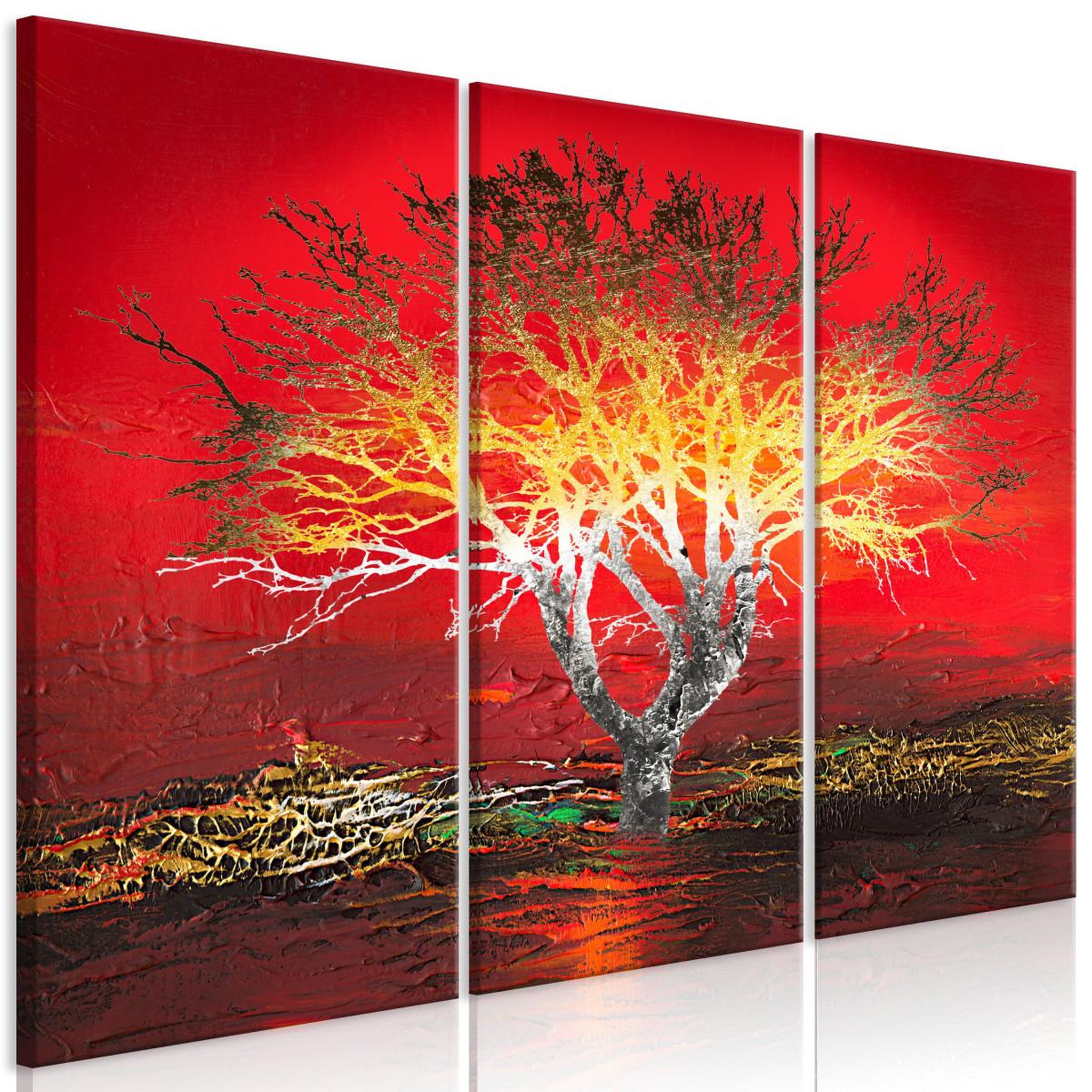 Voir la diapositive 1 : Paris Prix Tableau imprimé 3 panneaux  fiery sky