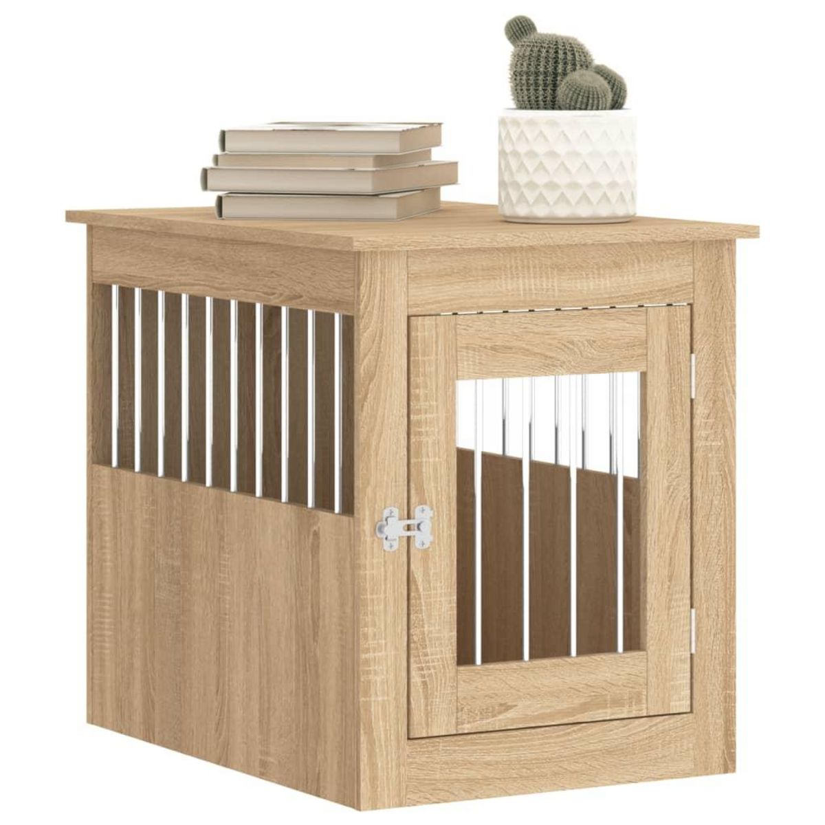 VIDAXL Meuble de cage pour chiens chene sonoma 55x75x65 cm