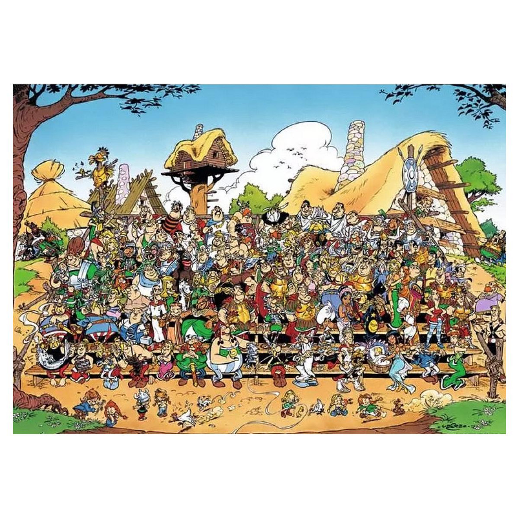 Voir la diapositive 2 : Nathan 1000p puzzle Asterix photo de famille