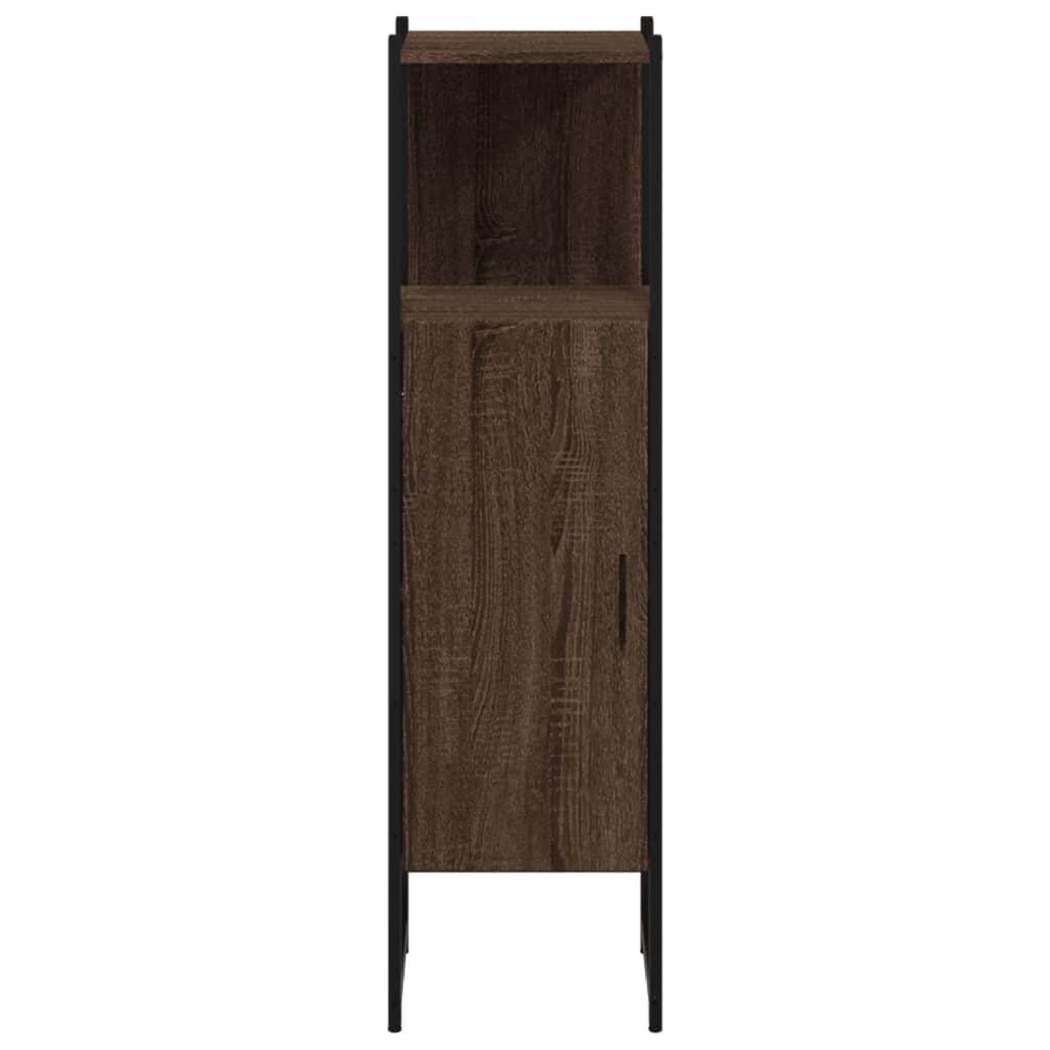 Voir la diapositive 5 : VIDAXL Armoire de salle de bain chene marron 33x33x120,5 cm