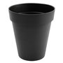 Voir la diapositive 2 : Eda Pot de fleur rond Toscane Ø 40 x H.32 cm - Anthracite - Eda