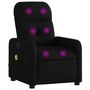 Voir la diapositive 2 : VIDAXL Fauteuil de massage inclinable Noir Tissu