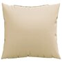 Voir la diapositive 3 : VIDAXL Coussins de canape lot de 4 beige 40x40 cm tissu