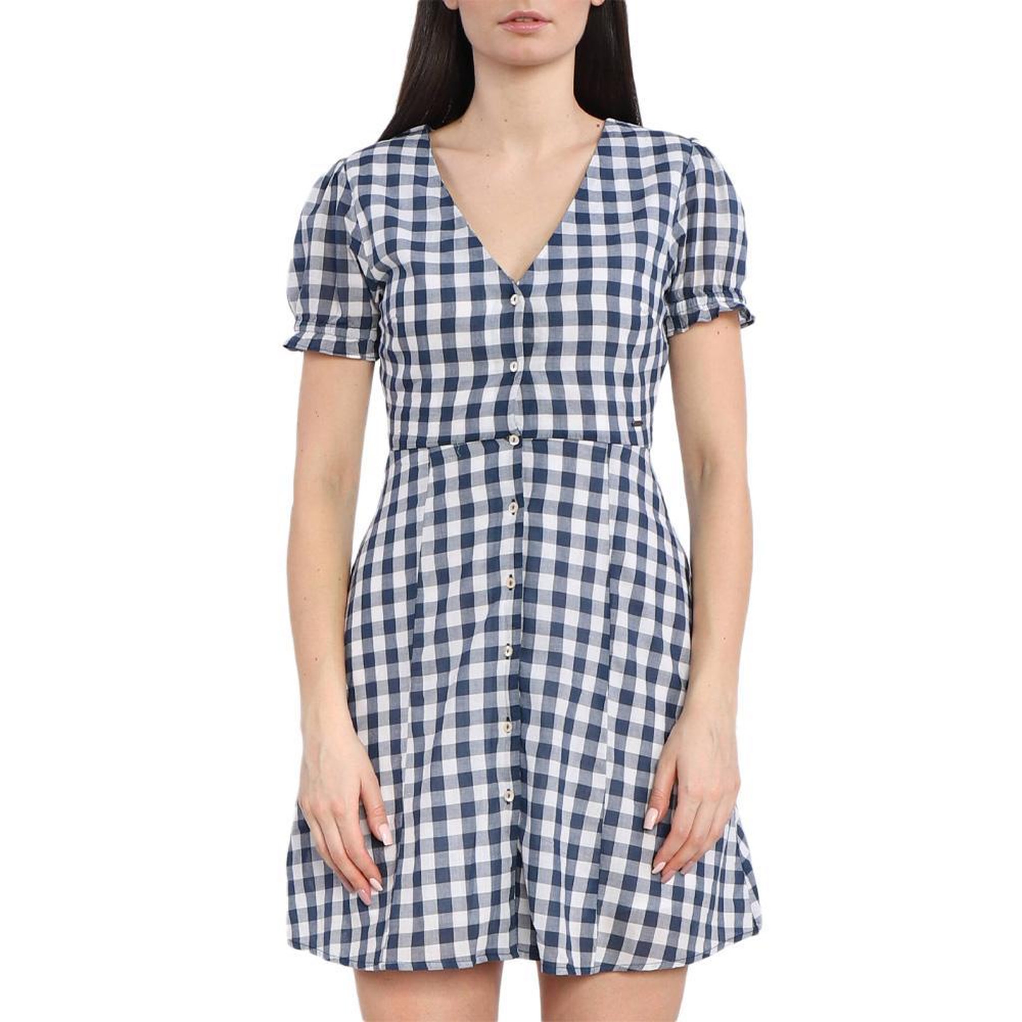 Pepe Jeans Robe Blanche/Marine Femme Pepe jeans Aliyah. Coloris disponibles : Bleu