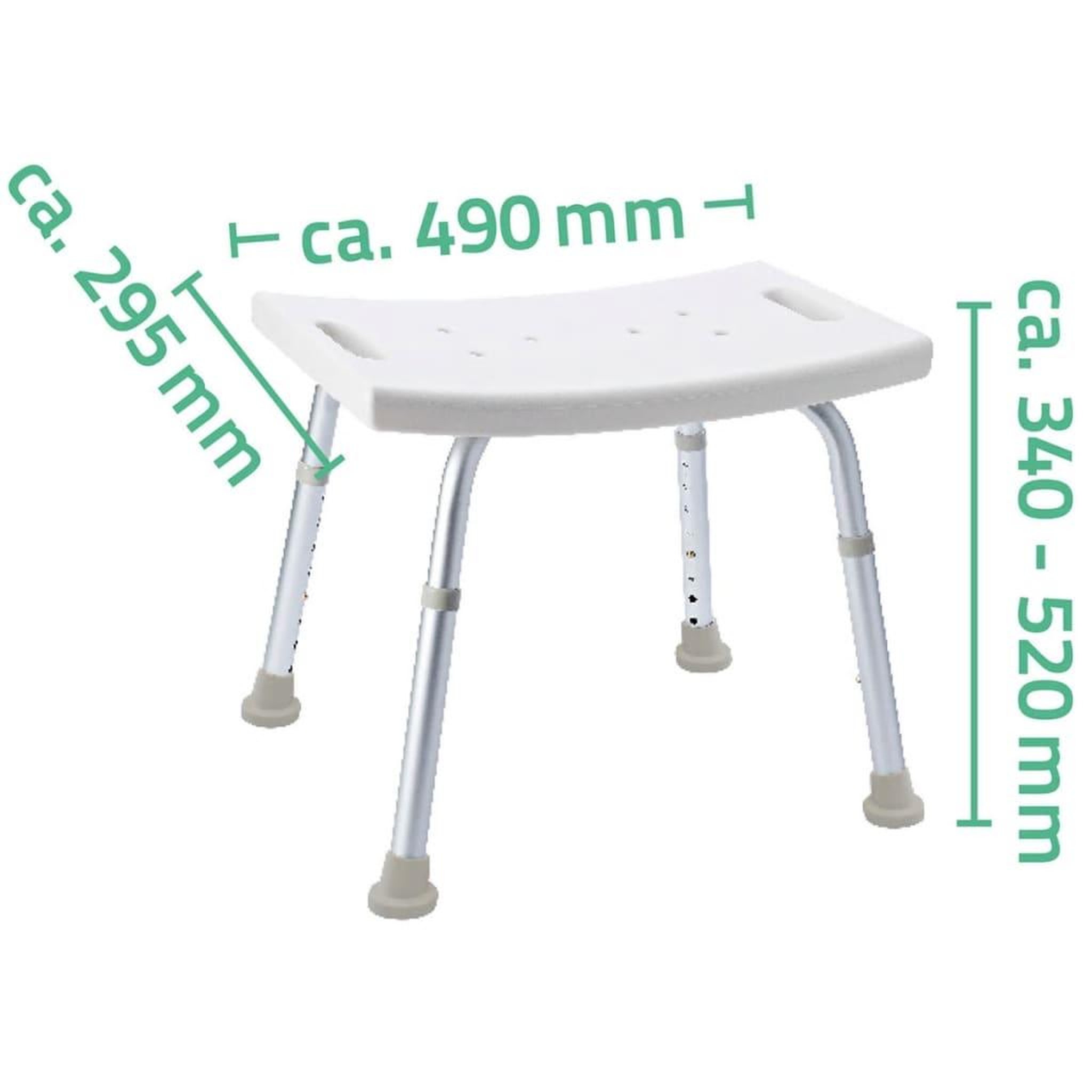 Voir la diapositive 4 : RIDDER RIDDER Tabouret de baignoire Blanc 150 kg A00601101