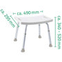 Voir la diapositive 4 : RIDDER RIDDER Tabouret de baignoire Blanc 150 kg A00601101