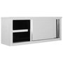Voir la diapositive 2 : VIDAXL Armoire de cuisine avec portes coulissantes 120x40x50 cm Inox