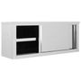 Voir la diapositive 2 : VIDAXL Armoire de cuisine avec portes coulissantes 120x40x50 cm Inox