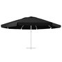Voir la diapositive 2 : VIDAXL Tissu de remplacement pour parasol d'exterieur Noir 610 cm