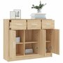 Voir la diapositive 4 : VIDAXL Buffet chene sonoma 91x28x75 cm bois d'ingenierie