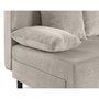 Voir la diapositive 5 : BEST MOBILIER Gloria - canapé d'angle réversible 4 places convertible avec coffre en tissu texturé