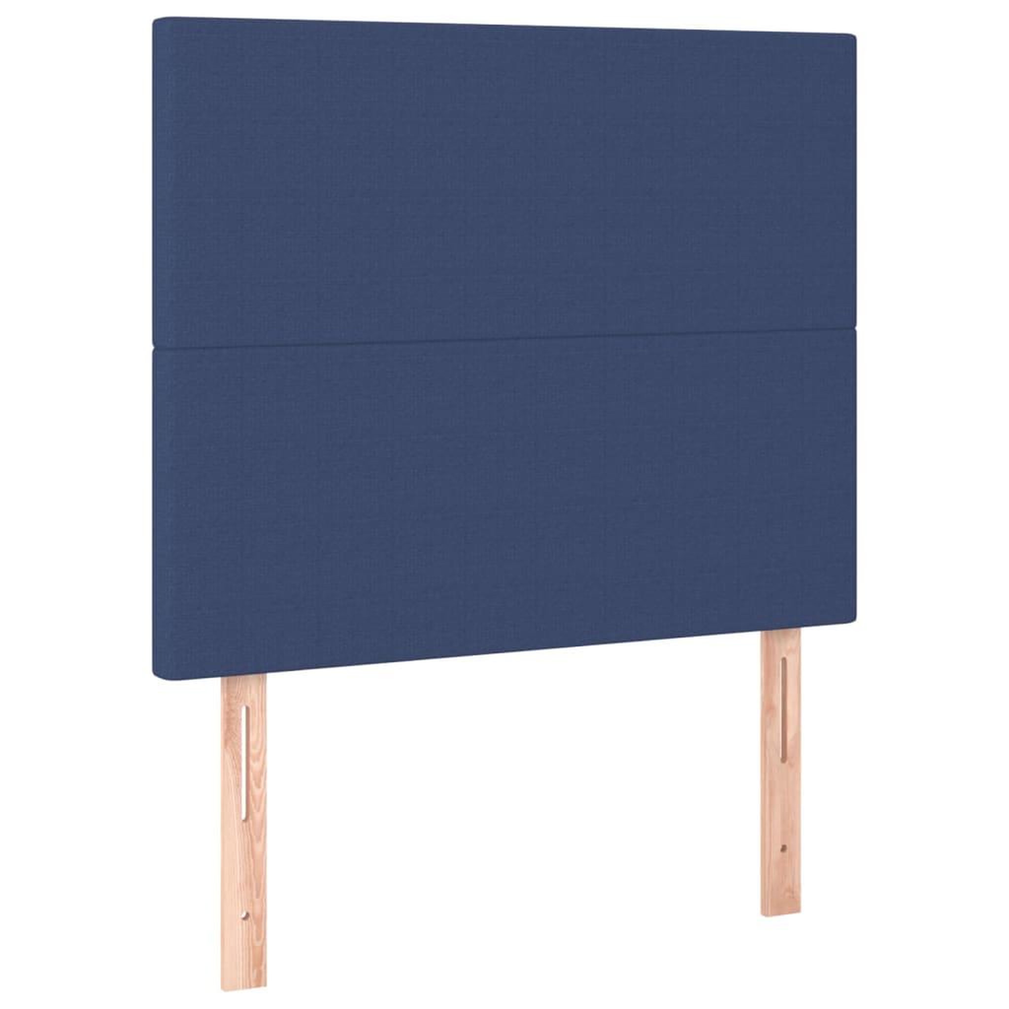 Voir la diapositive 2 : VIDAXL Tetes de lit 2 pcs Bleu 90x5x78/88 cm Tissu