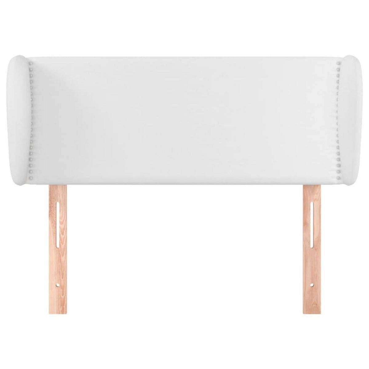 VIDAXL Tete de lit avec oreilles Blanc 103x23x78/88 cm Similicuir