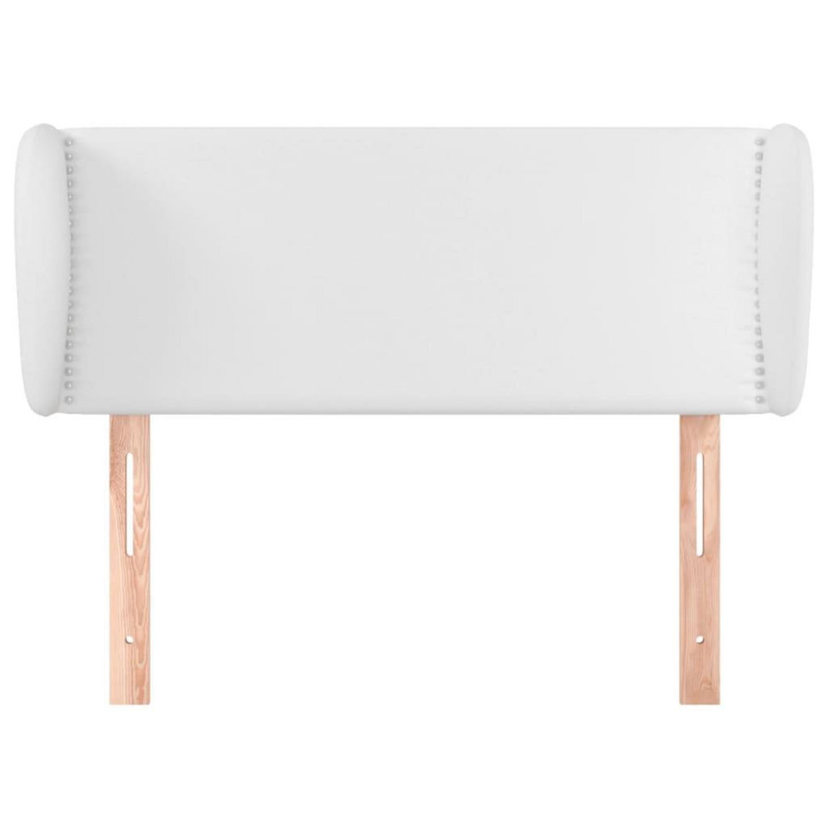 VIDAXL Tete de lit avec oreilles Blanc 103x23x78/88 cm Similicuir