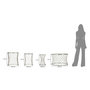 Voir la diapositive 6 : Paris Prix Lot de 4 Tables d'Appoint Design  Noah  70cm Argent