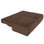 Voir la diapositive 2 : BEST MOBILIER Marvin - canapé 3 places convertible et coffre en fausse fourrure côtelée avec 2 coussins boule inclus