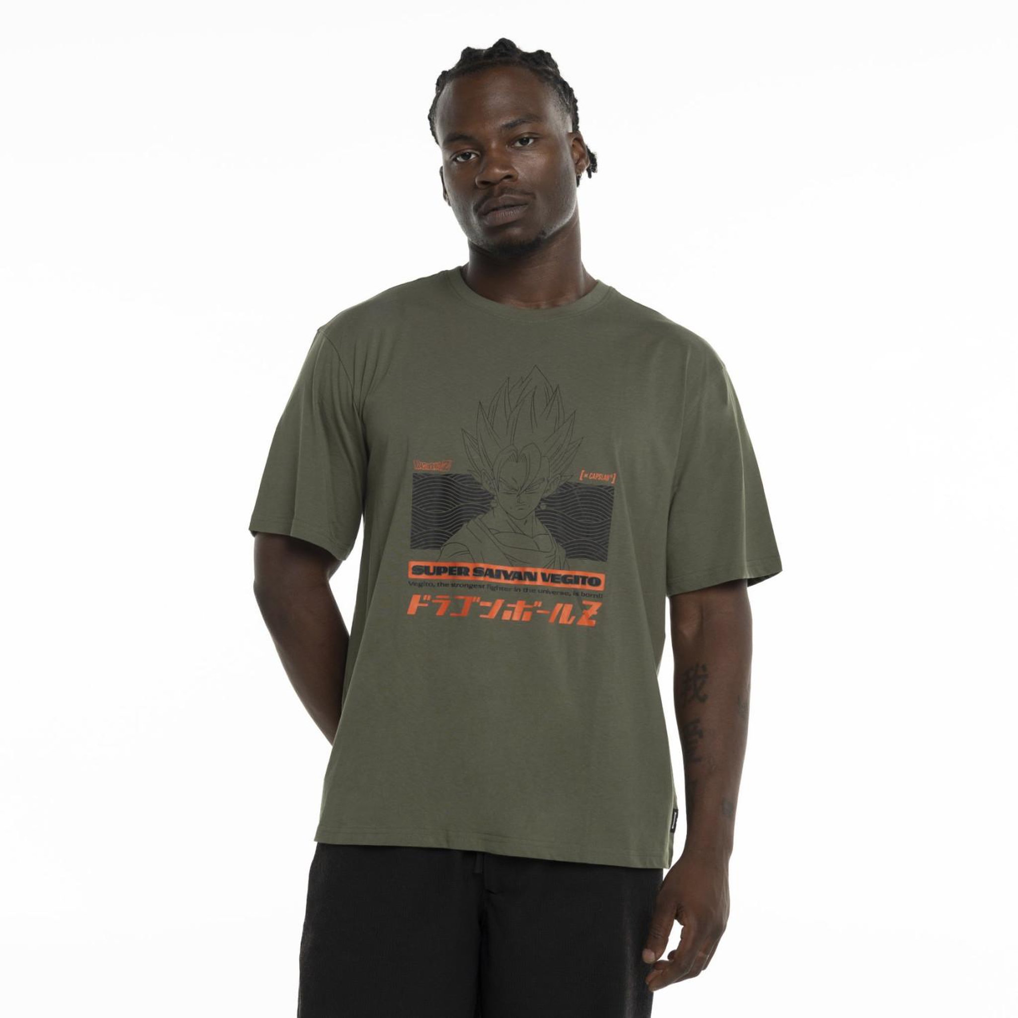 Voir la diapositive 1 : CAPSLAB T-shirt homme relax fit Dragon Ball Z Potara Fusion