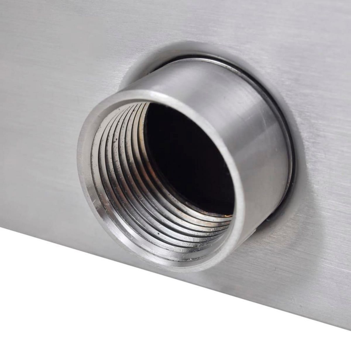 VIDAXL Lame d'eau rectangulaire pour piscine Acier inoxydable 90 cm