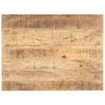 VIDAXL Dessus de table Bois de manguier solide 25-27 mm 90x70 cm