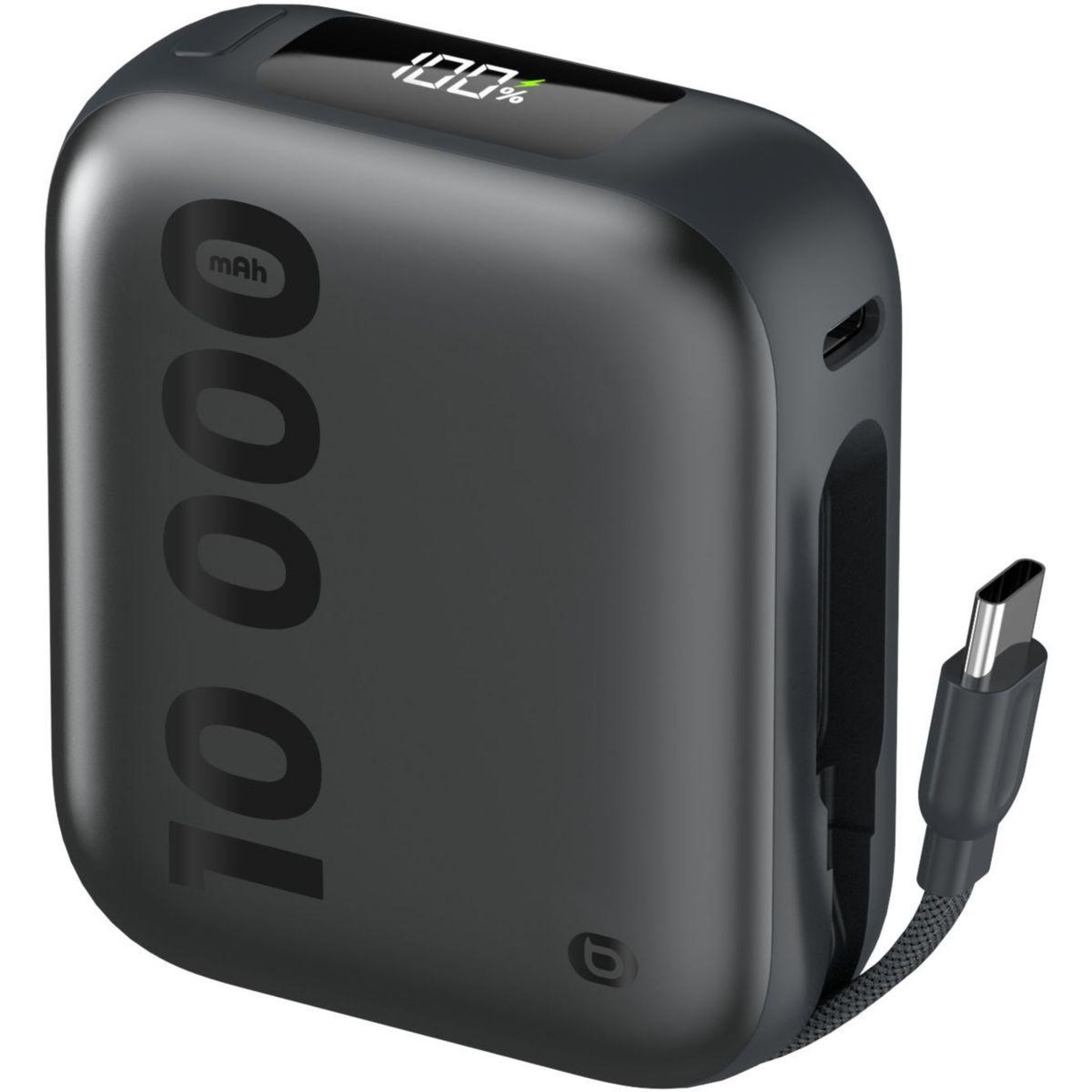 Voir la diapositive 2 : ESSENTIEL B Batterie externe 10 000 mah + cable usb-c intégré