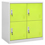 Voir la diapositive 1 : VIDAXL Armoire a casiers Gris clair et vert 90x45x92,5 cm Acier