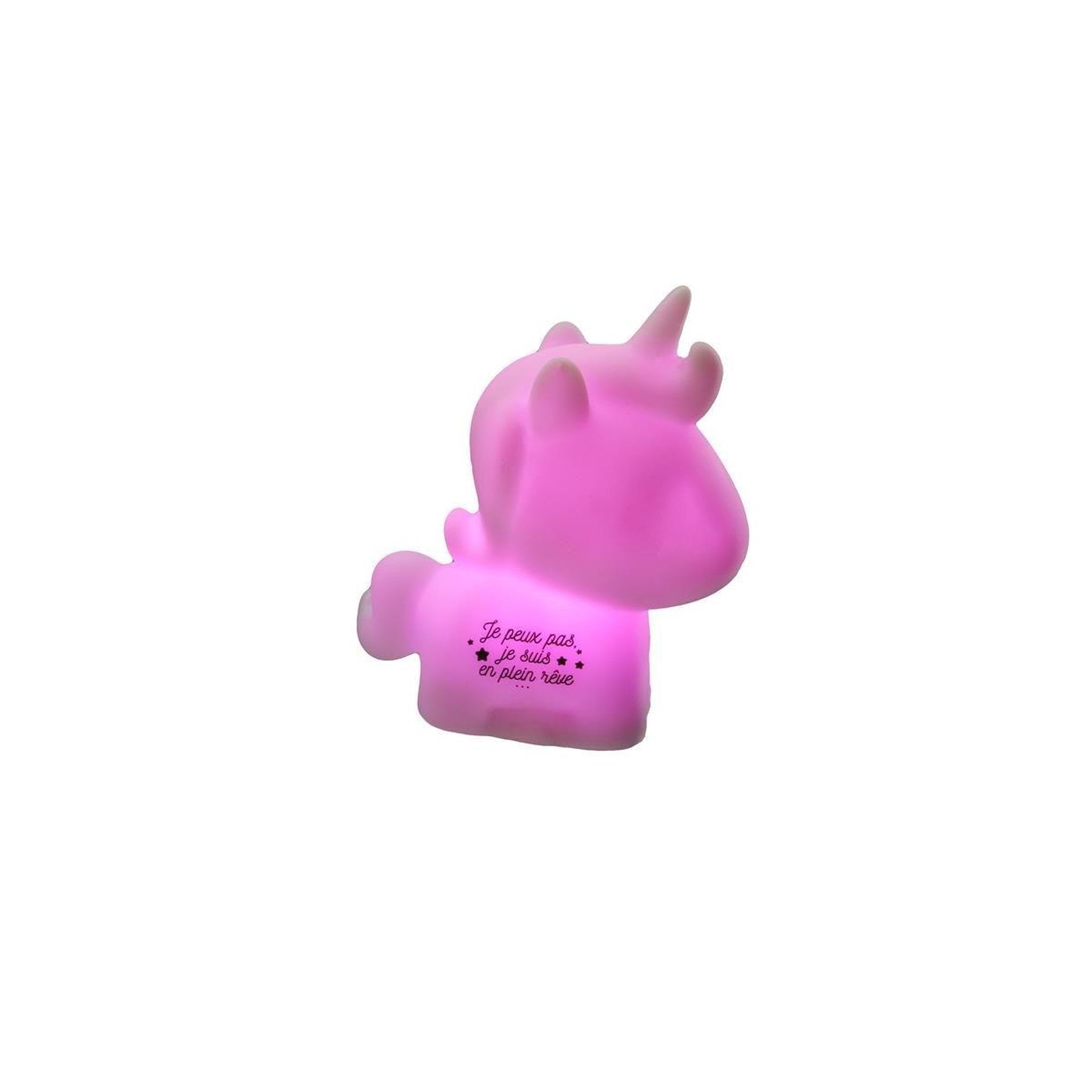 Voir la diapositive 2 : HOME DECO KIDS Veilleuse enfant à poser  licorne  10cm blanc