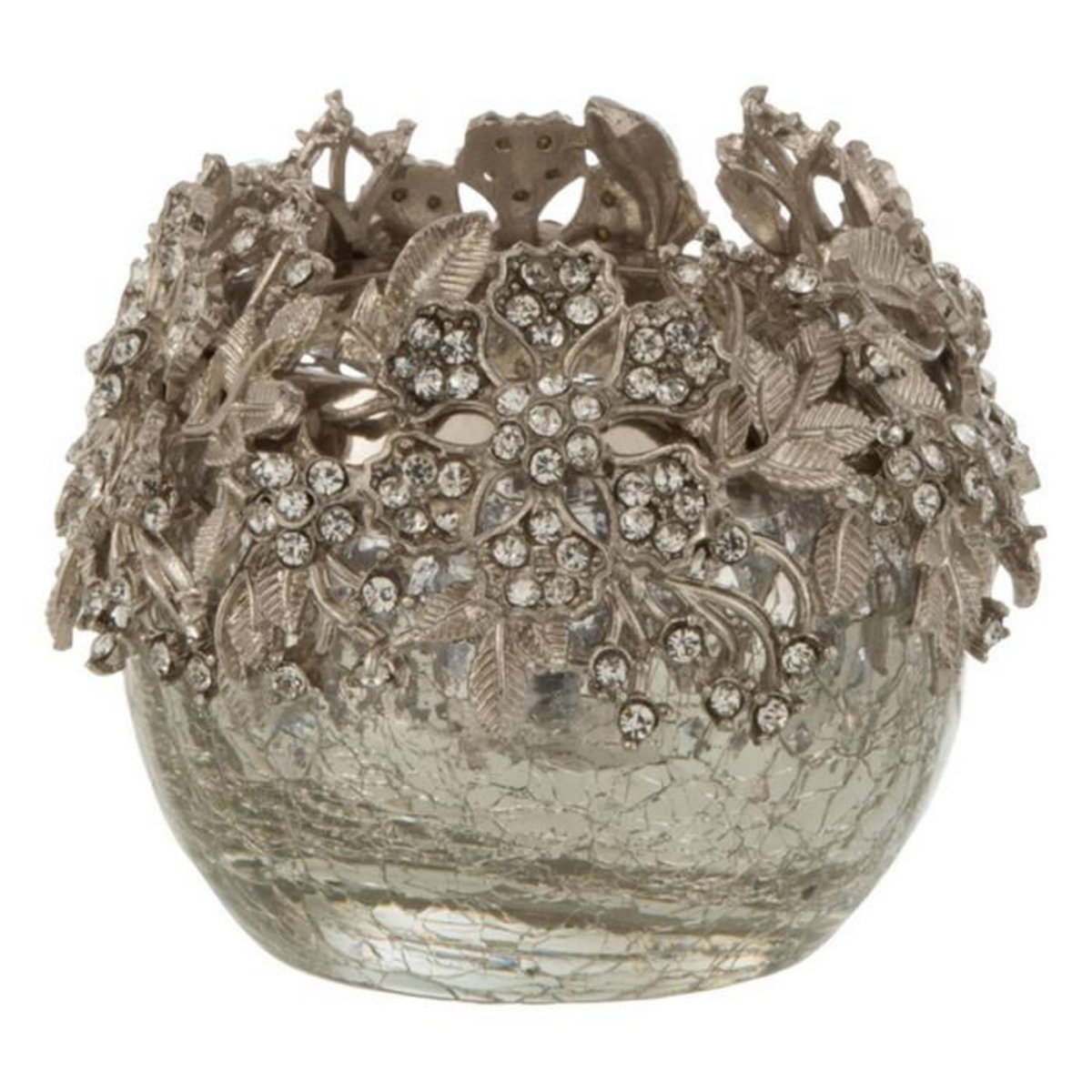 Paris Prix Photophore Rond Design Métal  Bijou  8cm Argent