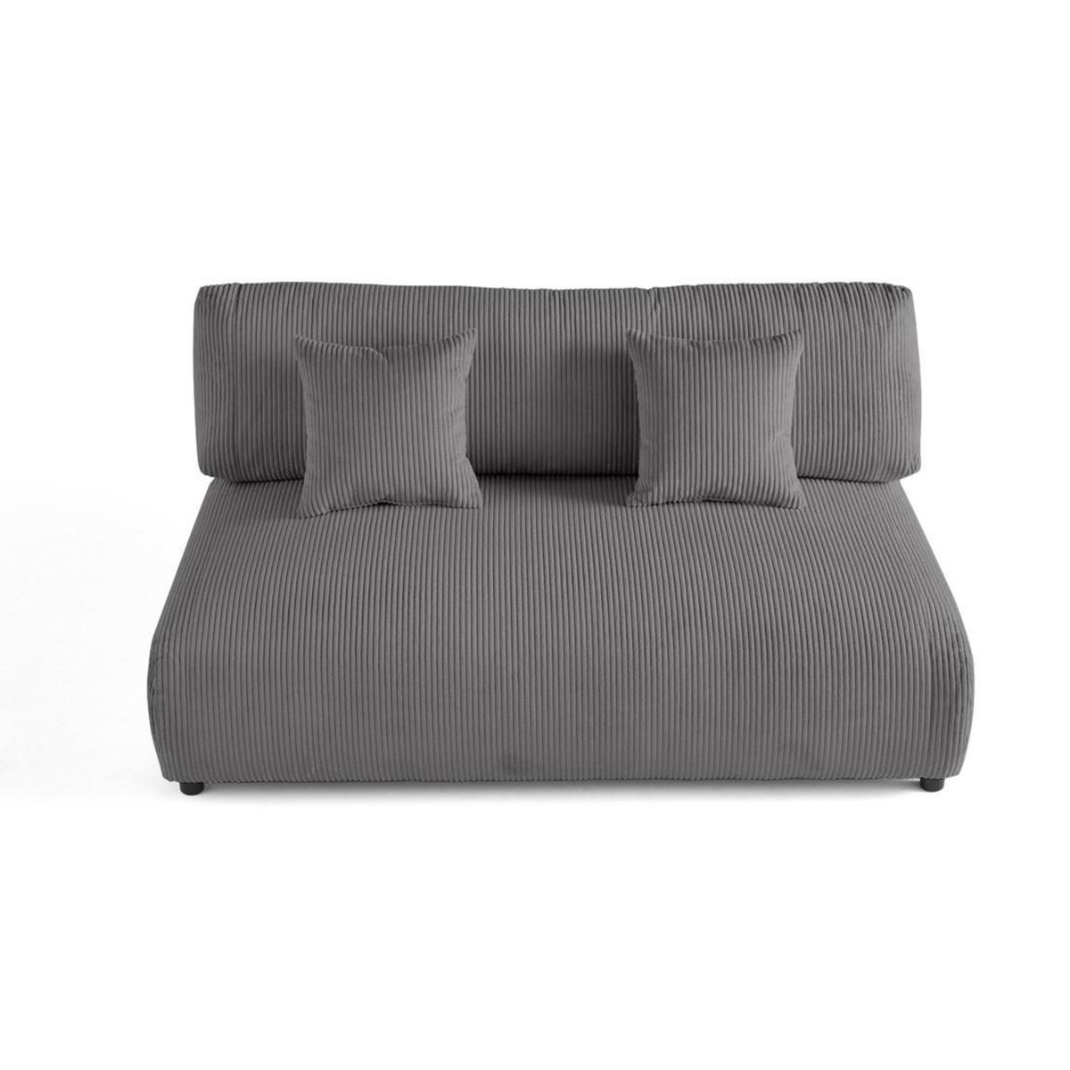 LISA DESIGN Garance - module d'assise 3 places - en velours côtelé