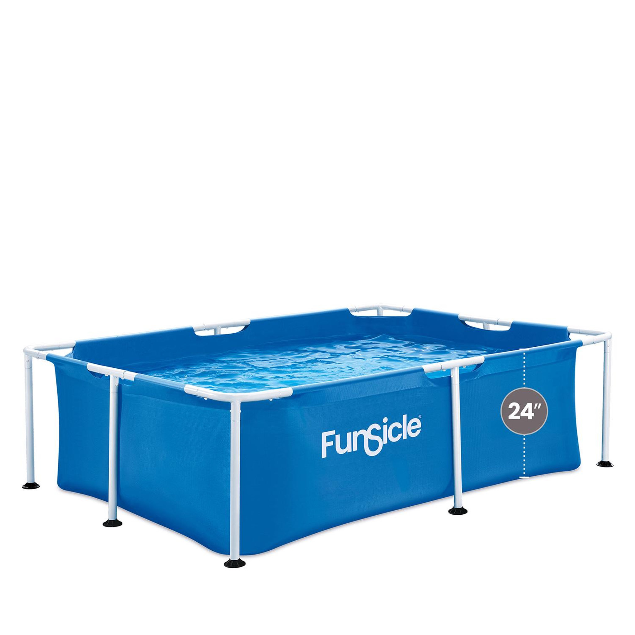 Voir la diapositive 2 : FUNSICLE Piscine tubulaire rectangulaire Funsicle  2,13 m x 1,52 m x 0,61 m