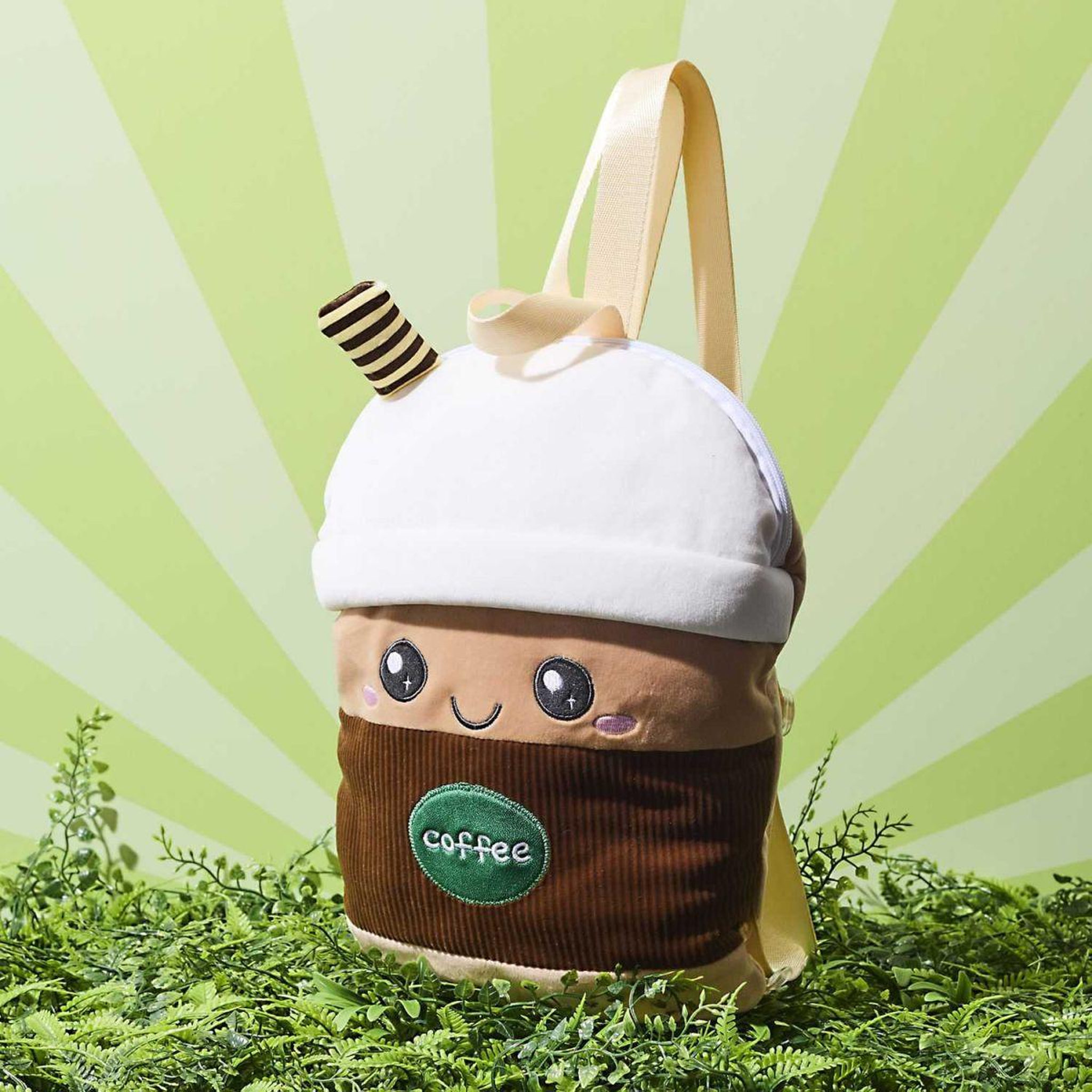 Voir la diapositive 3 : The concept Factory Peluche sac à dos bubble tea  kawaii  32cm marron