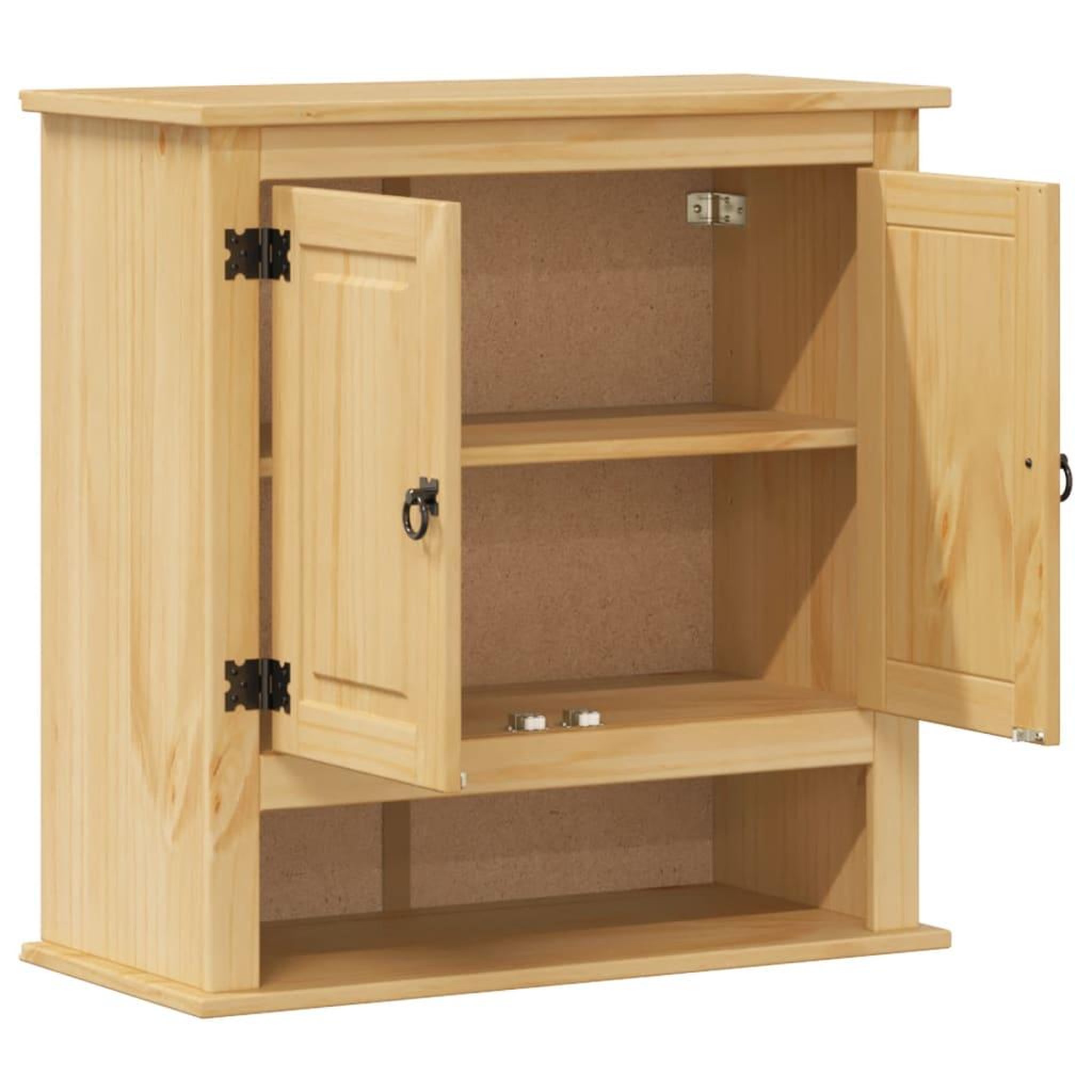 Voir la diapositive 4 : VIDAXL Armoire murale de salle de bain  bois de pin massif