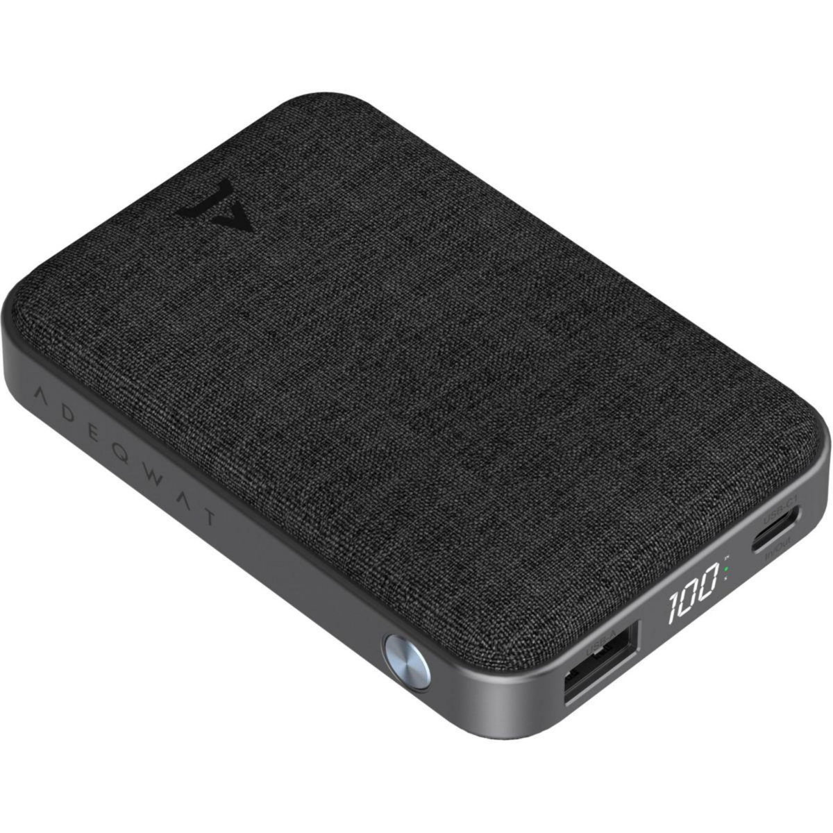 ADEQWAT Batterie externe 10 000 mAh Power Delivery noir