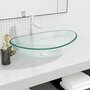 Voir la diapositive 1 : VIDAXL Lavabo Verre trempe 54,5x35x15,5 cm Transparent