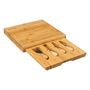 Voir la diapositive 2 : SECRET DE GOURMET Service à Fromage 5 Pièces  Bambou  30cm Naturel