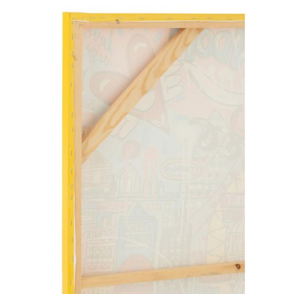 Paris Prix Toile Déco Londres  Popart  110x150cm Multicolore