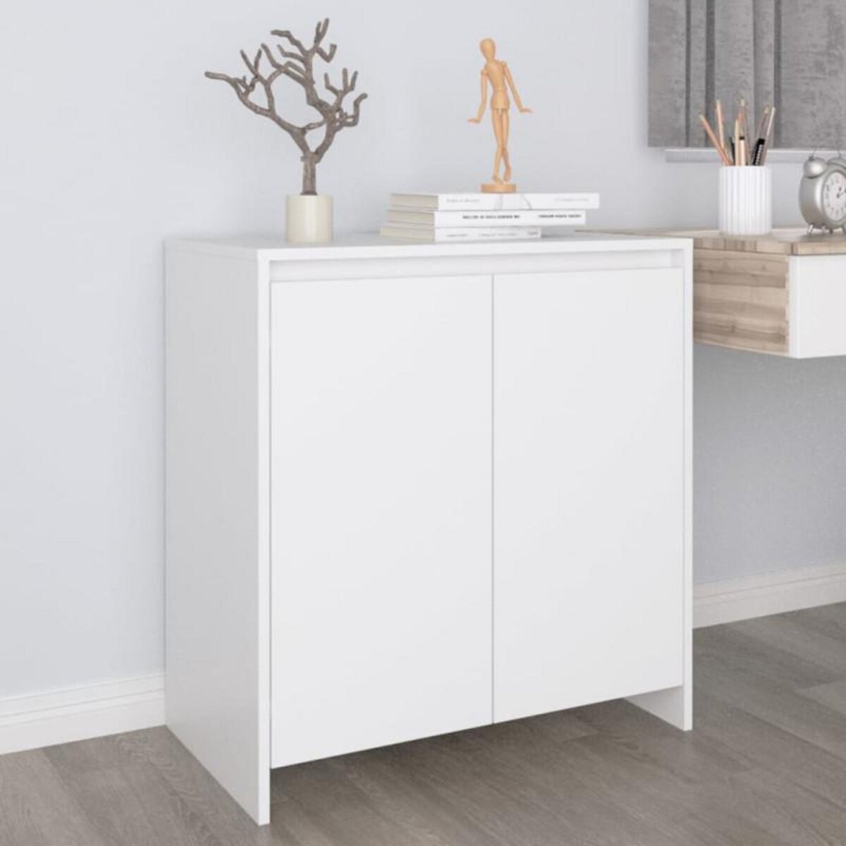 VIDAXL Buffet Blanc 70x41x75 cm Bois d ingénierie