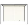 Voir la diapositive 4 : VIDAXL Pergola avec toit reglable Creme Blanc 3x3 m Acier