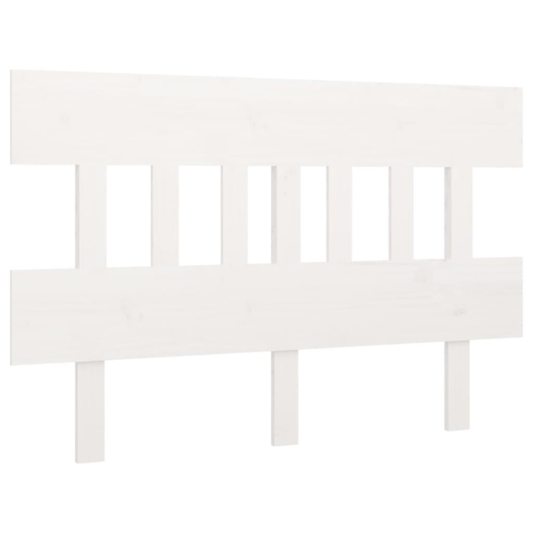 Voir la diapositive 2 : VIDAXL Tete de lit Blanc 143,5x3x81 cm Bois massif de pin