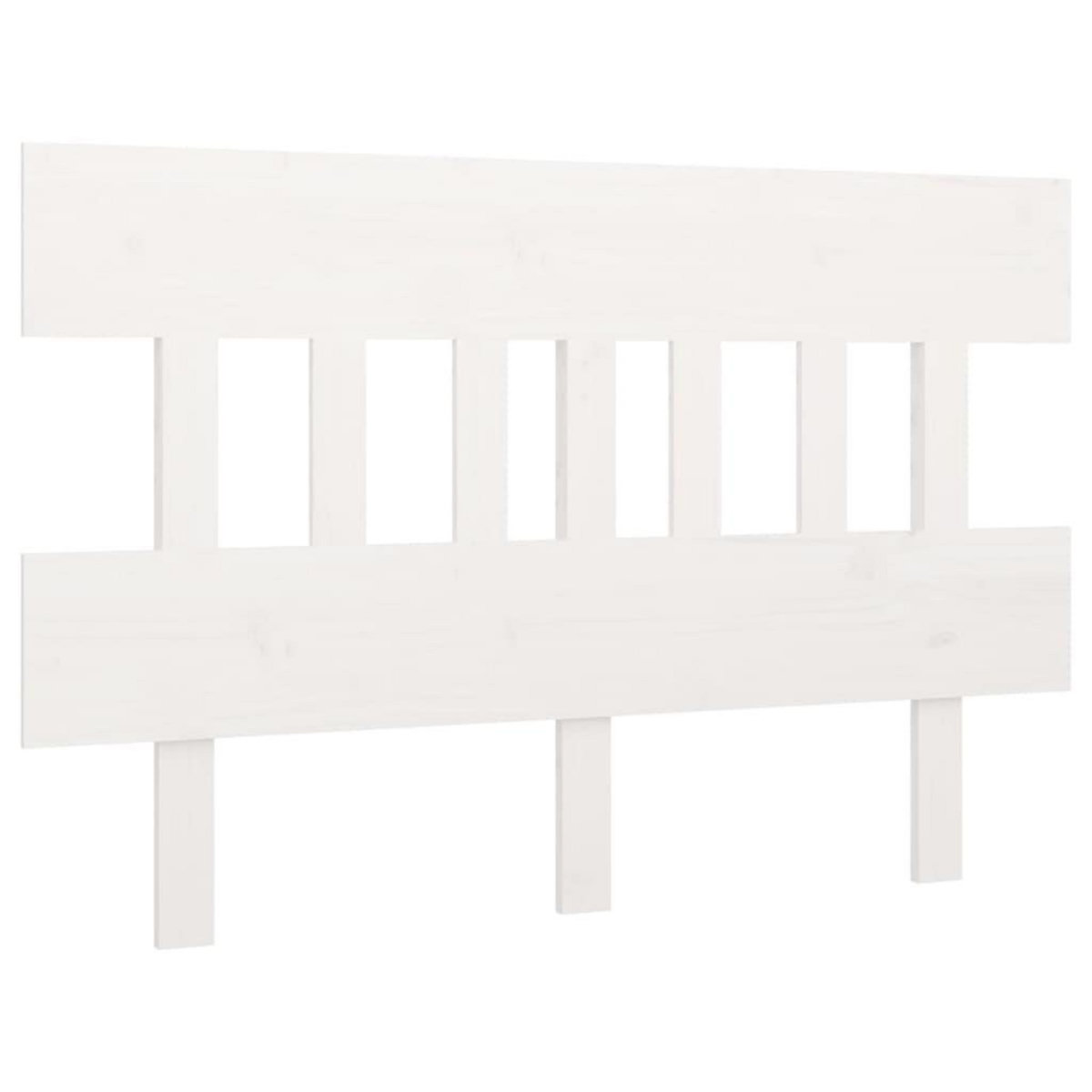 VIDAXL Tete de lit Blanc 143,5x3x81 cm Bois massif de pin